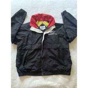 CA Corvette Windbreaker Jacket XL General Motors Hong Kong Vtg Men s43